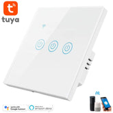 Tuya 3 Gang WiFi Wall Touch Switch - White, light Switch